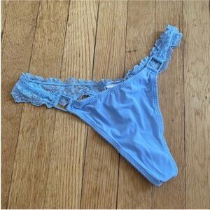 Blue Calvin Klein Lace Thong calvin klein blue thong calvin klein blue panty